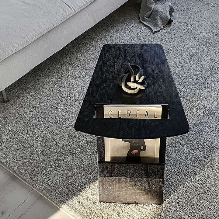 Pallas Side Table, With Magazine Rack