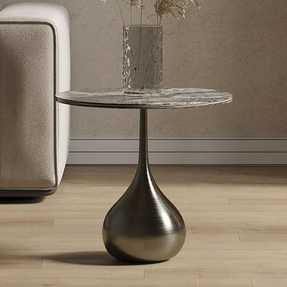 Echevarria Round Side Table, Marble