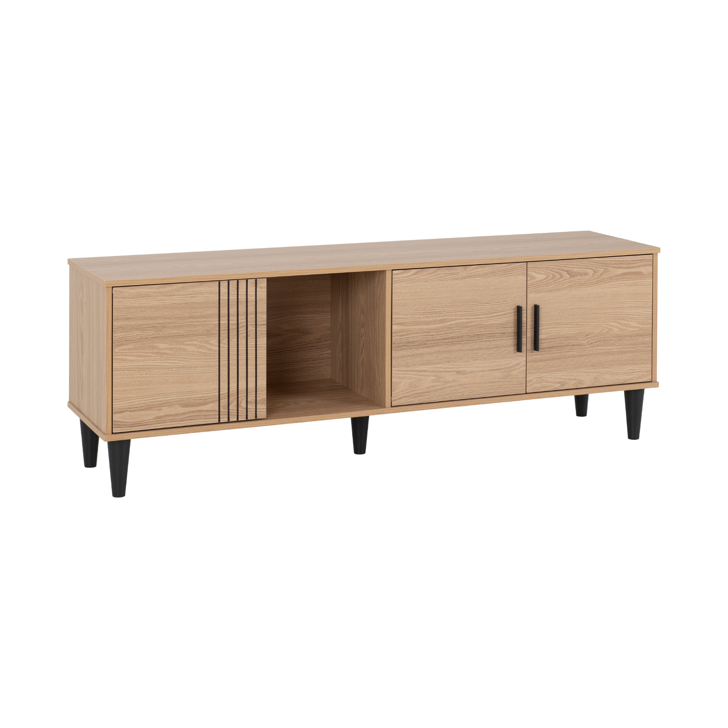 Tessa TV Cabinet - Natural Oak Effect - Composite & MDF