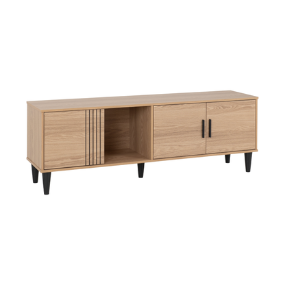 Tessa TV Cabinet - Natural Oak Effect - Composite & MDF