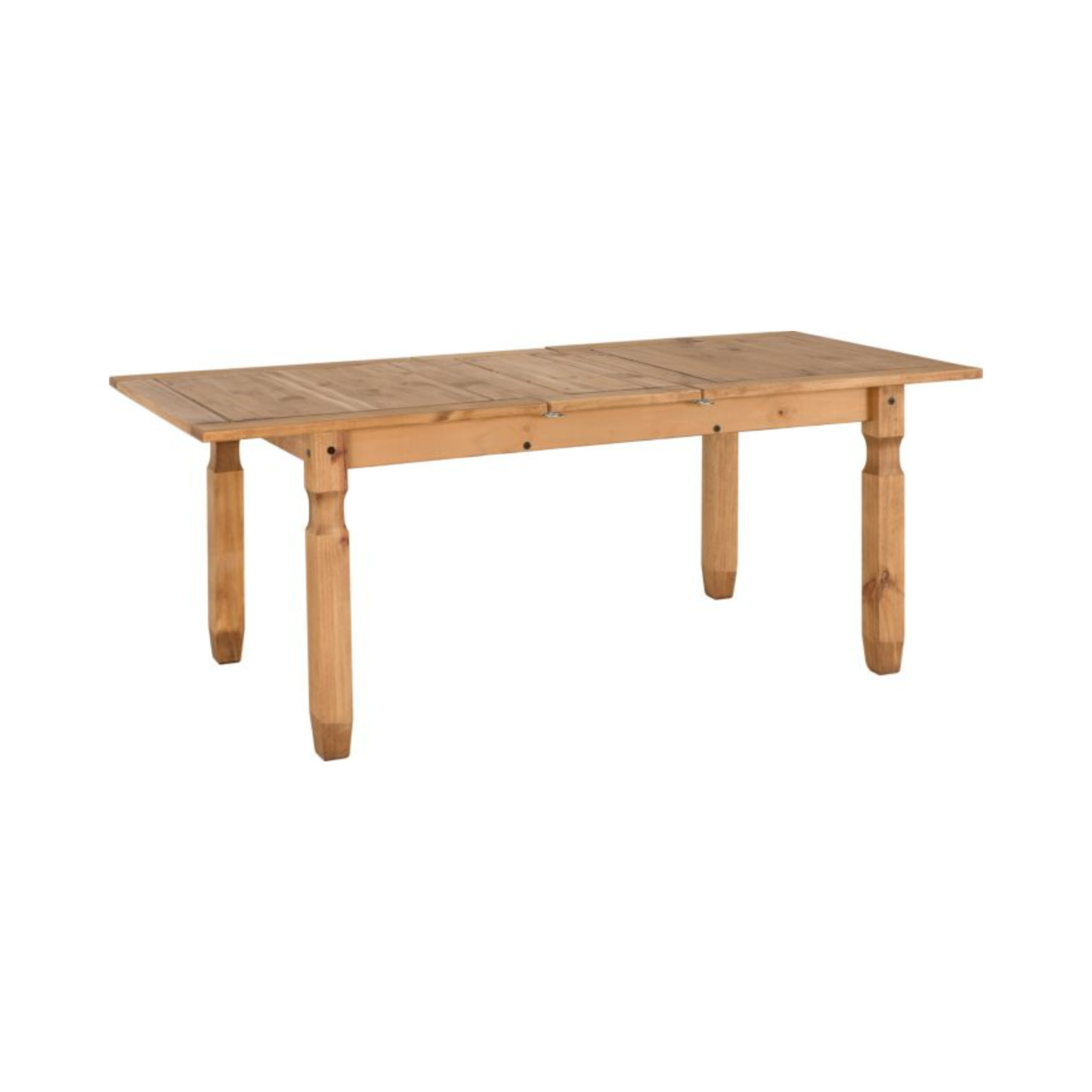Corona Extending Dining Table in Distressed Waxed Pine