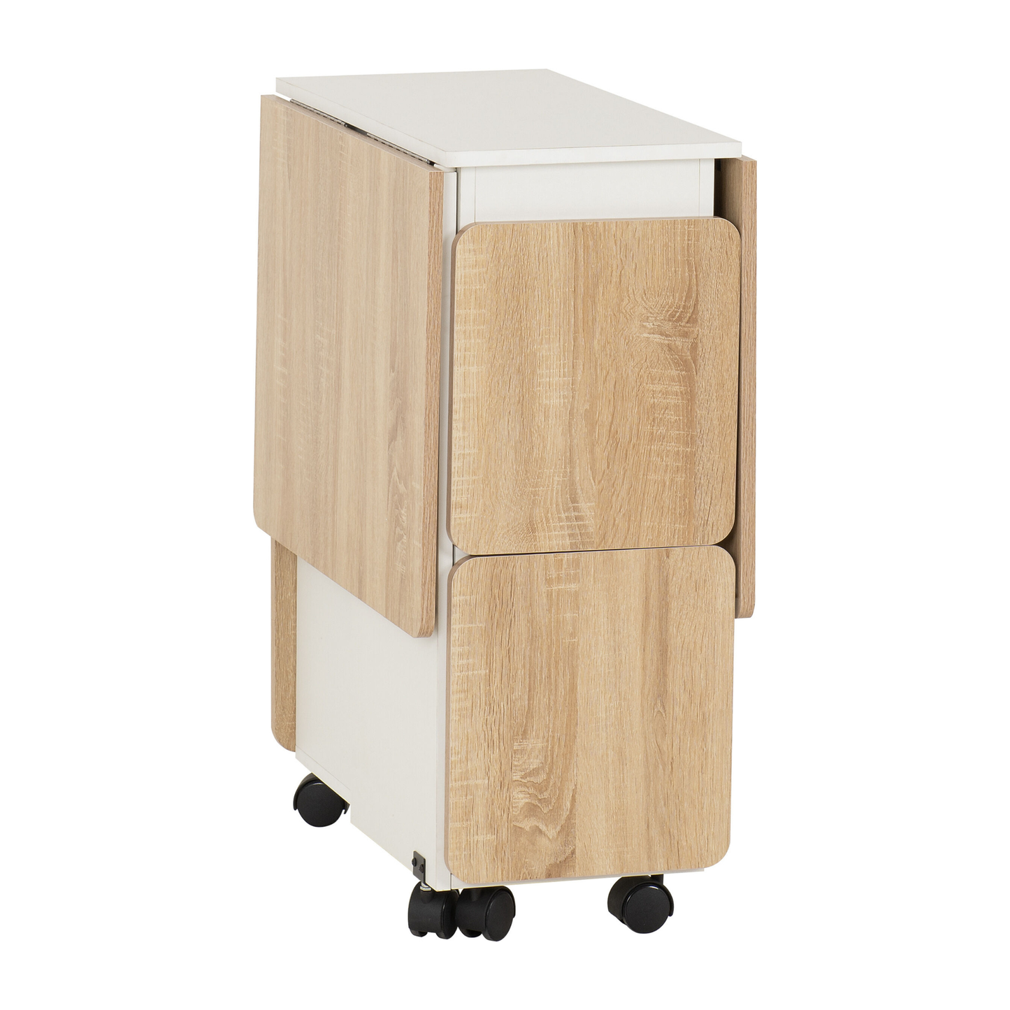 Seymore Stowaway Dining Set - Oak Effect/White