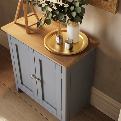 Taberno Oak 2 Door Sideboard – Dove Grey