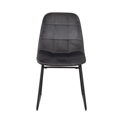 Lukas Dining Chair - Grey Velvet (Set of 2)