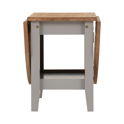 Santos Drop Leaf Coffee Table - Grey Slate Distressed Waxed Pine