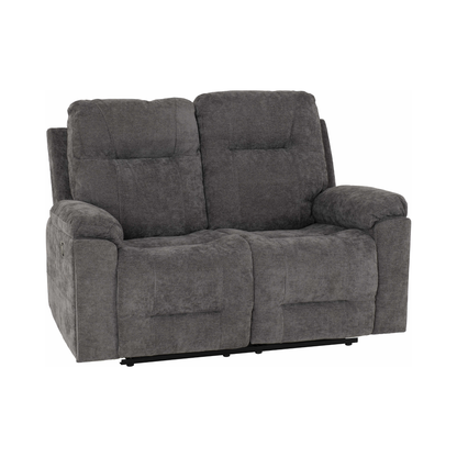 Guildford 2 Seater Recliner Sofa - Grey Fabric