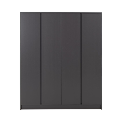 Malvern 4 Door Wardrobe – Grey | Modern Bedroom Storage