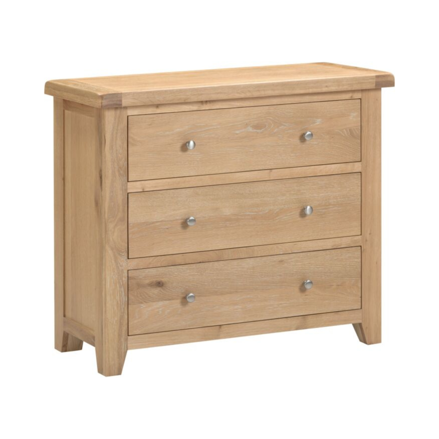 Windsor 3 Drawer Chest – Natural Oak