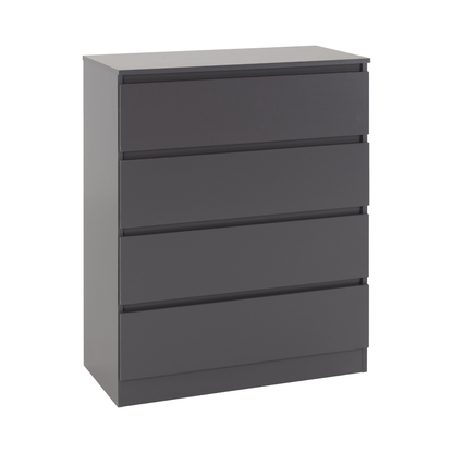Malvern 4 Drawer Chest - Grey