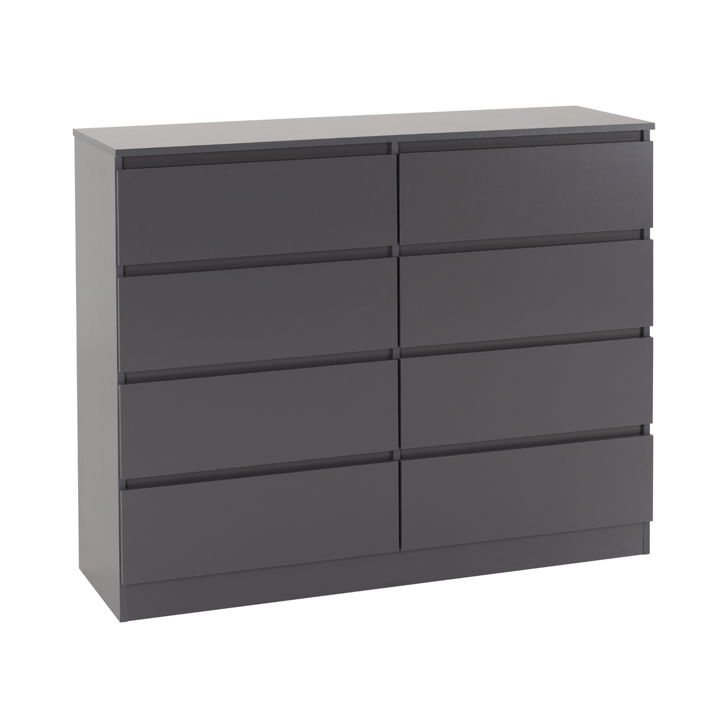 Malvern 8 Drawer Chest - Grey