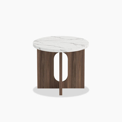 Caravaggio Round Side Table, Marble