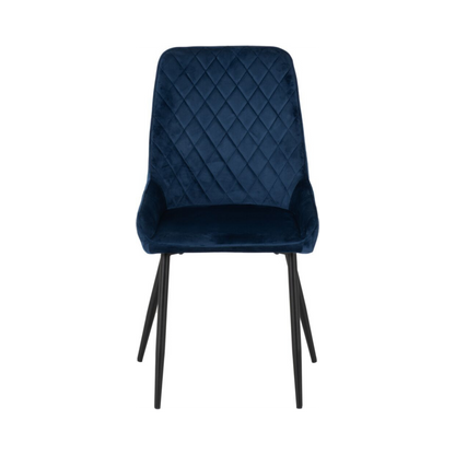 Avery Dining Chair (Set of 2) – Sapphire Blue Velvet
