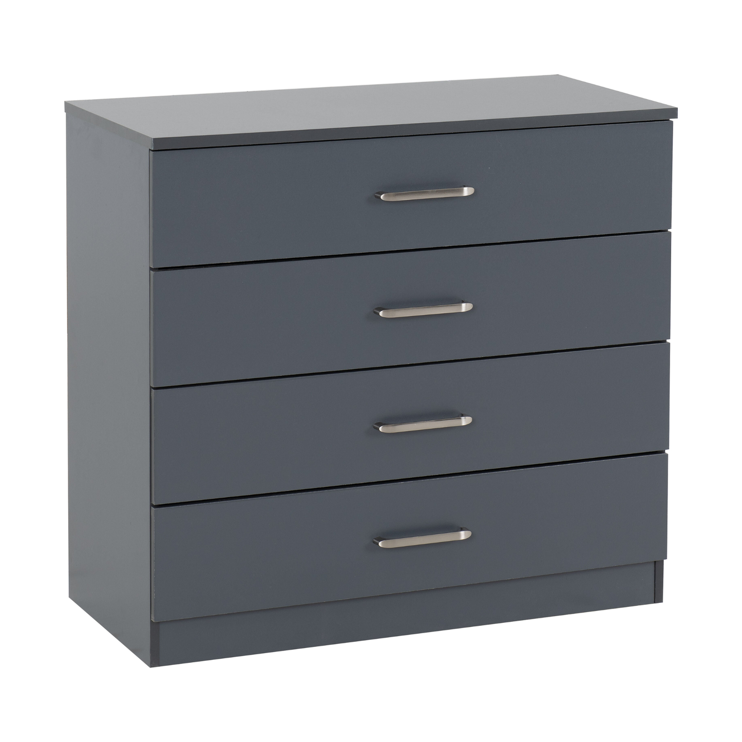 Dakota 4 Drawer Chest – Dark Grey, Stylish Bedroom Storage