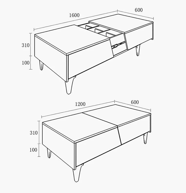 Noric Media Units, Extendable TV Stand, Coffee Table, Side Cabinet,  out of stock