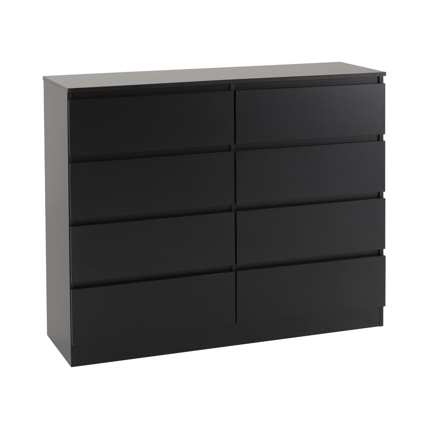 Malvern 8 Drawer Chest - Black