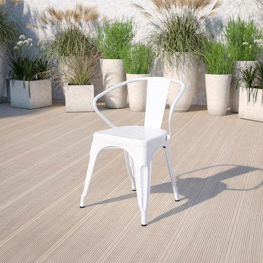 Roy Vintage Style Dining Chair White – Set of 4