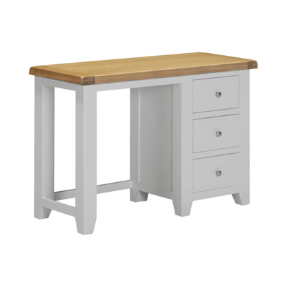 Windsor 3 Drawer Dressing Table – Pebble Grey/Oak