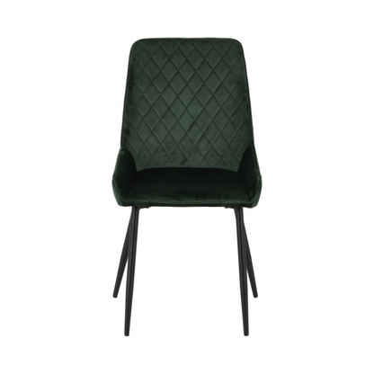 Avery Dining Chair (Set of 2) – Emerald Green Velvet