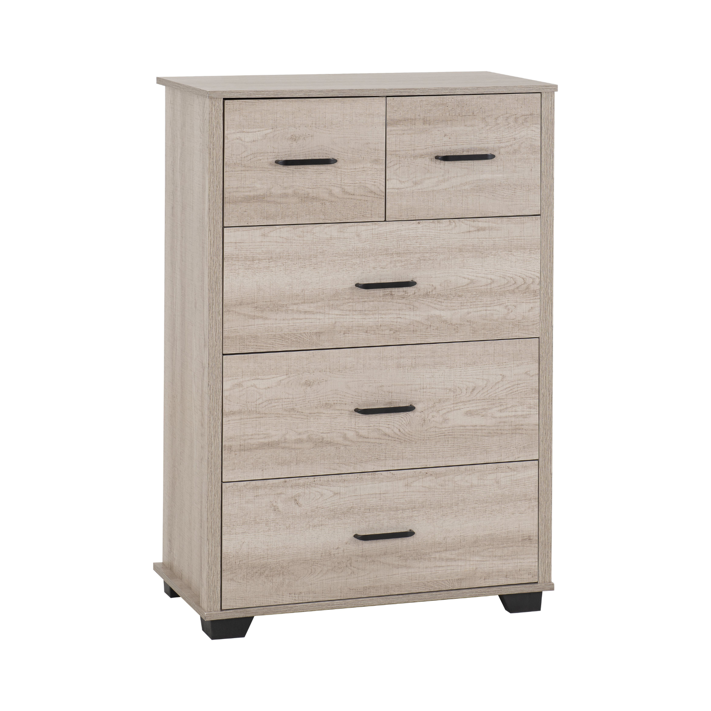 Oliver 3+2 Drawer Chest - Light Oak Effect