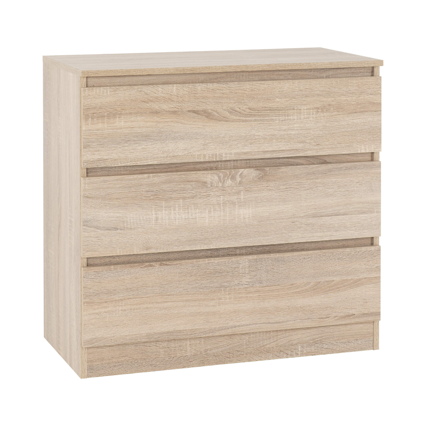 Malvern 3 Drawer Chest – Sonoma Oak Effect, Stylish Bedroom Storage