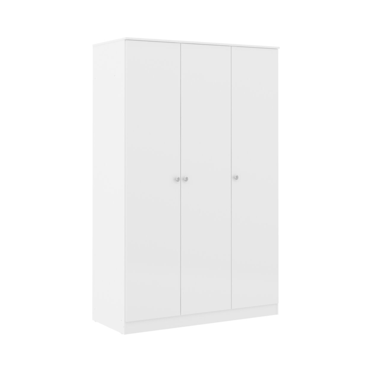 Denver 3 Door Wardrobe – White Gloss | Modern Bedroom Storage