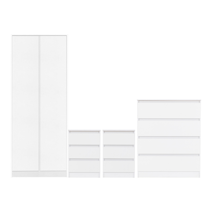 Malvern 2 Door Wardrobe Bedroom Set White