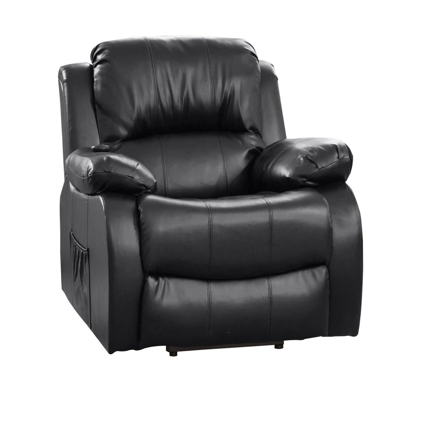 Dual Motor Leather Heat & Massage Lift-Assist Electric Recliner Chair