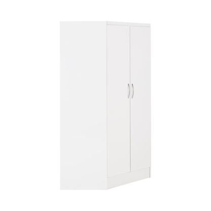 Nevada 2 Door Corner Wardrobe – White Gloss Finish