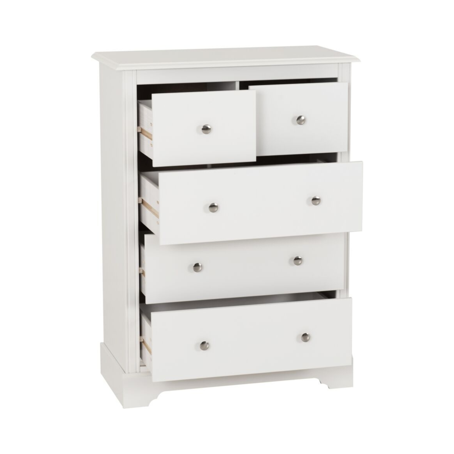 Stratford 3+2 Drawer Chest - White Storage Solution