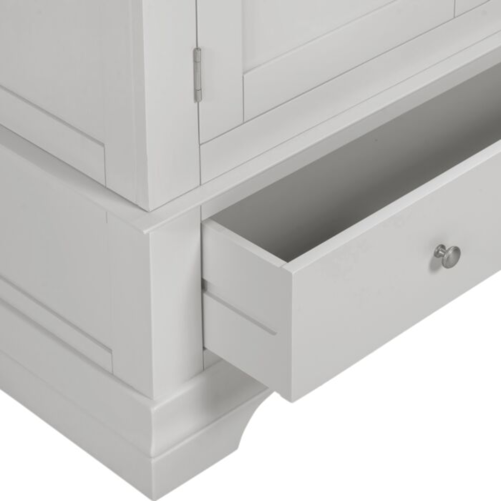 Bordeaux 2 Door Wardrobe Pebble Grey Modern Storage Solution