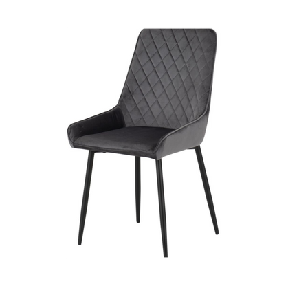 Avery Dining Chair (Set of 2) – Grey Velvet