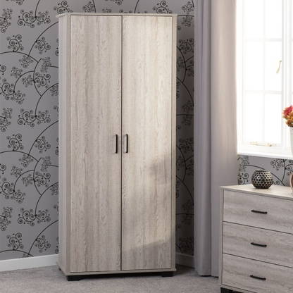 Oliver 2 Door Wardrobe - Light Oak Effect