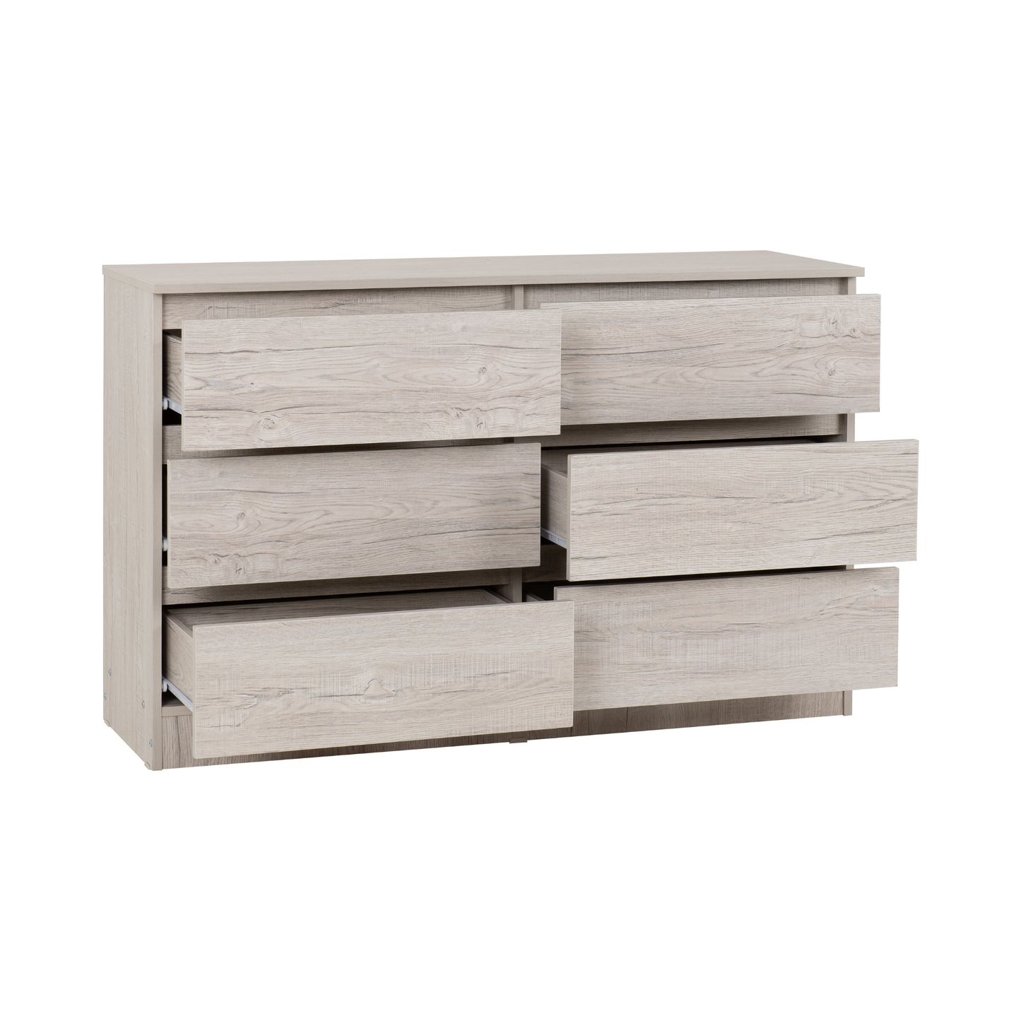 Malvern 6 Drawer Chest - Urban Snow