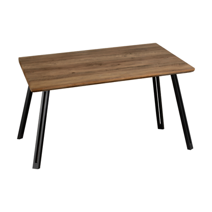 Quebec Straight & Avery Dining Set - Oak Effect/Sapphire Blue Velvet