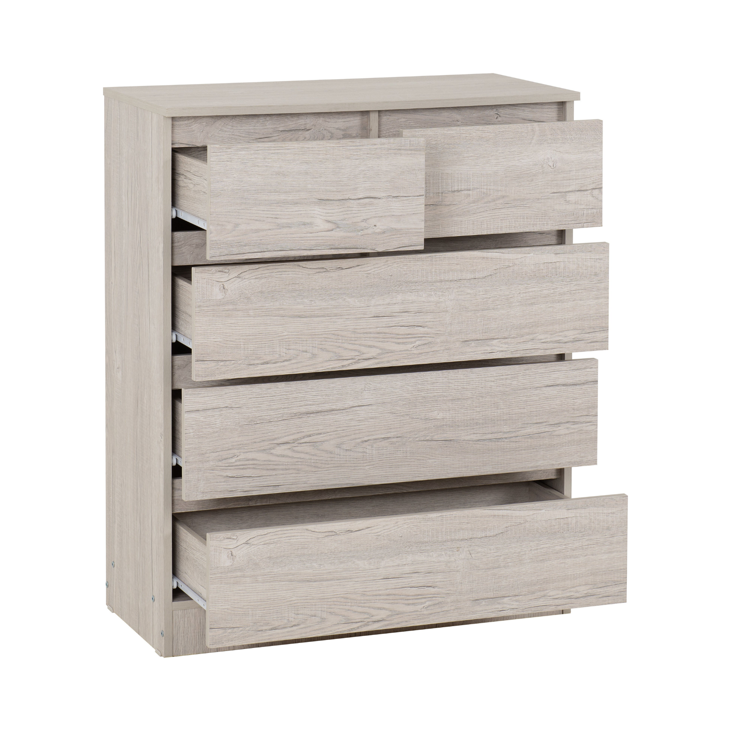 Malvern 3+2 Drawer Chest – Urban Snow, Stylish Storage Solution