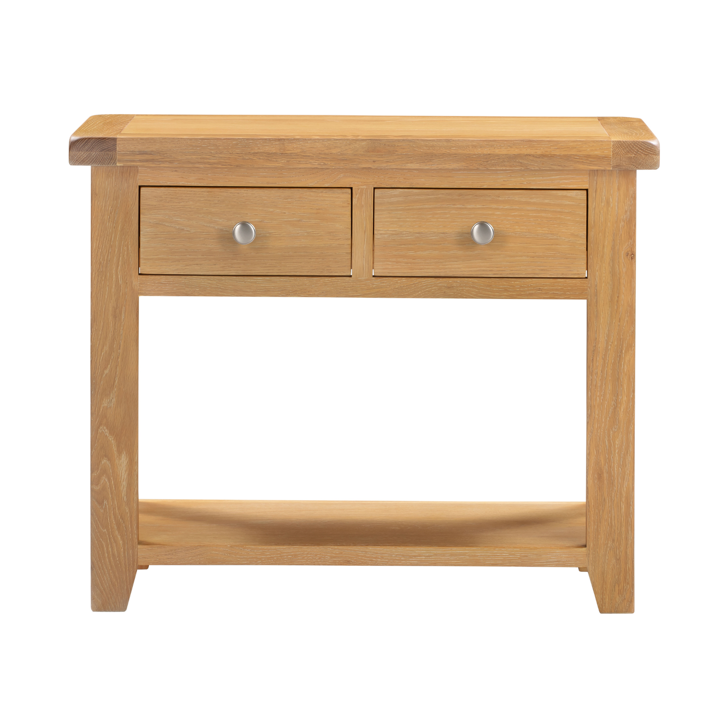 Windsor 2 Drawer Console Table - Natural Oak