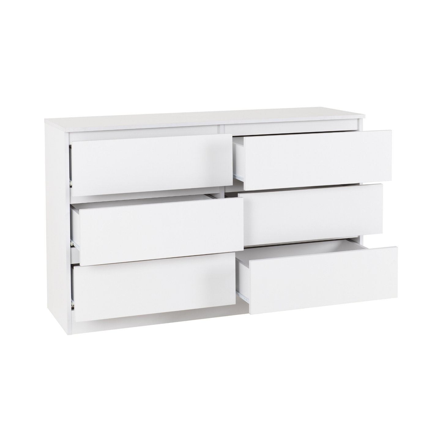 Malvern 6 Drawer Chest - White
