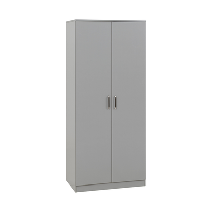 Dakota Trio Set Light Grey Wardrobe Chest & Bedside
