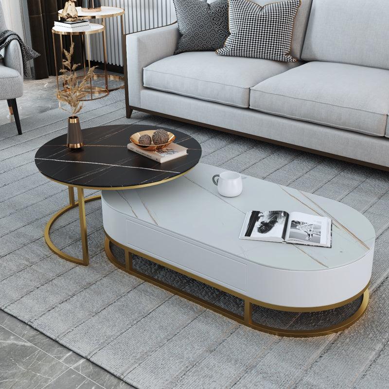 Hagy Nesting Coffee Table Set, Sintered Stone