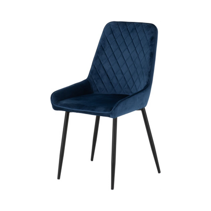 Avery Dining Chair (Set of 2) – Sapphire Blue Velvet