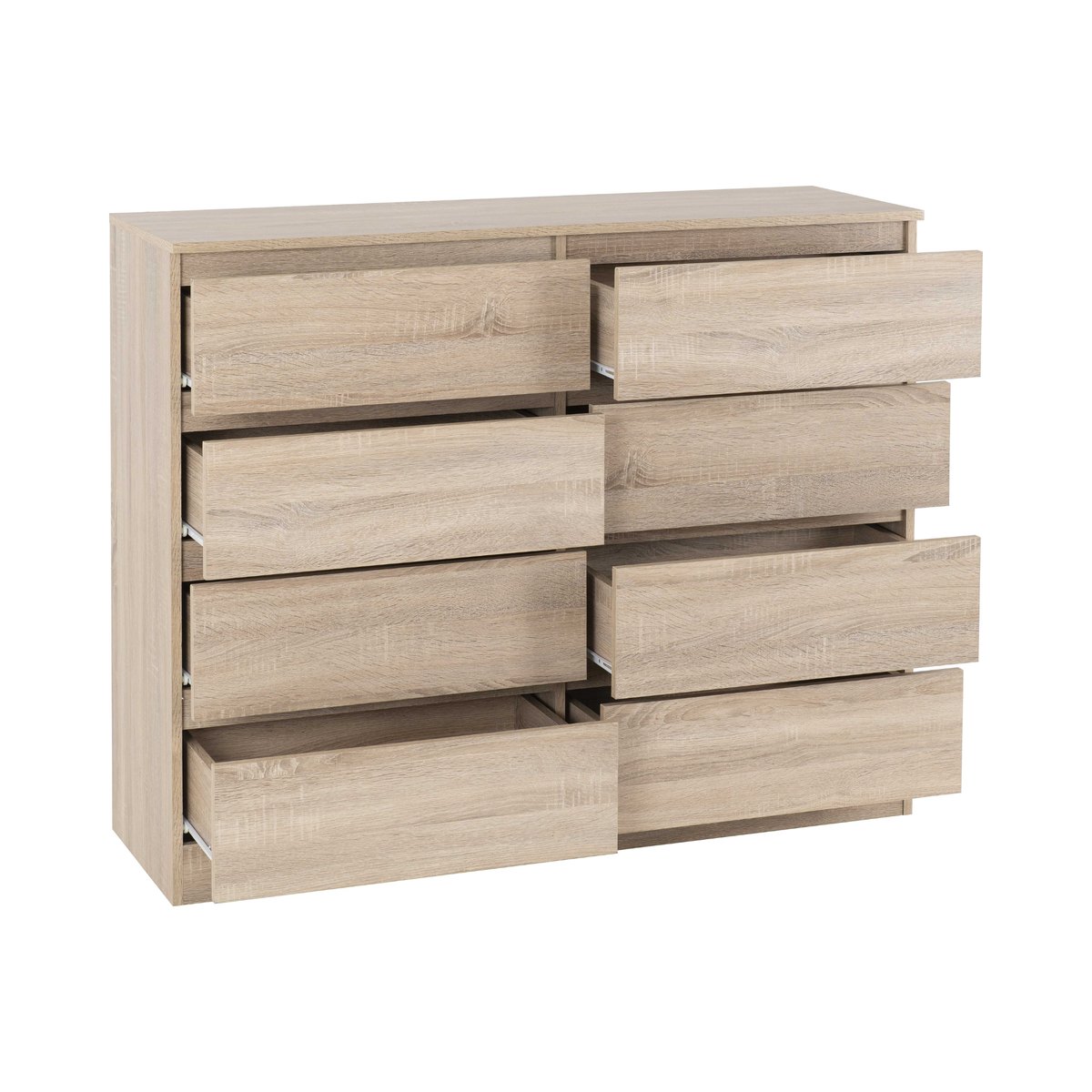Malvern 8 Drawer Chest – Sonoma Oak Effect, Stylish Storage Solution