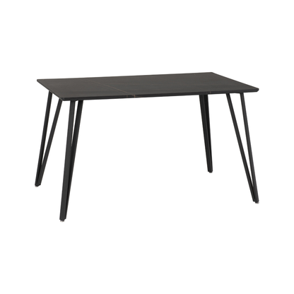 Marlow & Lukas Dining Set - Black Marble/Grey Velvet