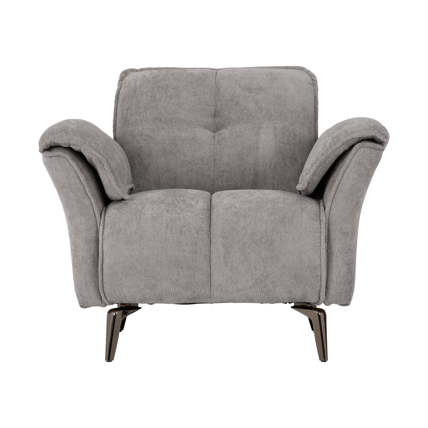 Amalfi 1 Seater Chair - Grey Fabric