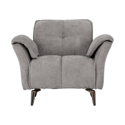 Amalfi 1 Seater Chair - Grey Fabric