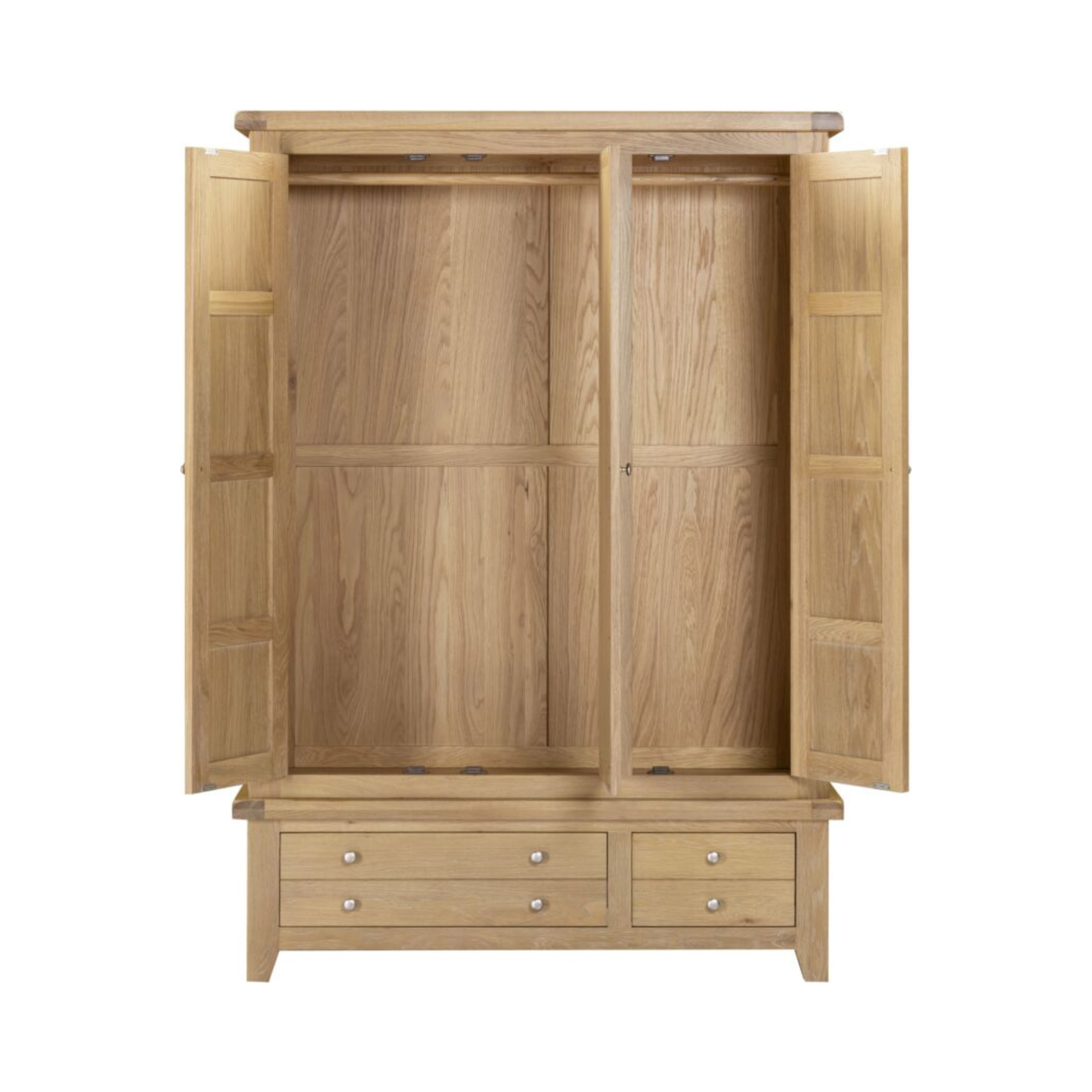 Windsor 3 Door 2 Drawer Wardrobe – Natural Oak