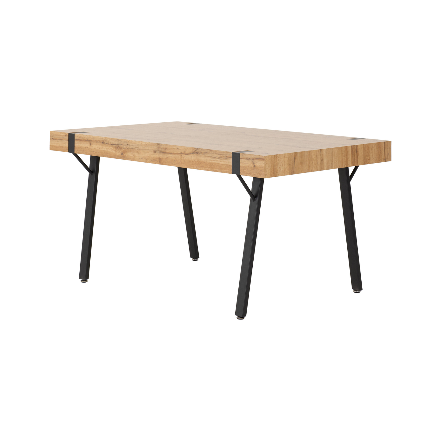 Treviso & Avery Dining Set - Light Oak Effect/Emerald Green Velvet