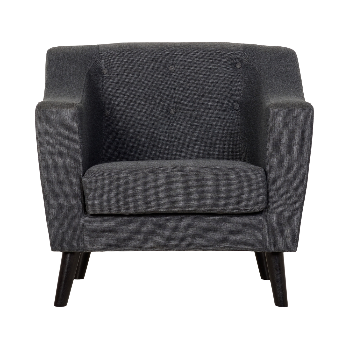 Ashley 1 Seater Sofa - Dark Grey