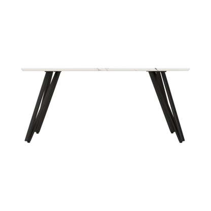 Marlow Coffee Table - White Marble Effect, Modern Design