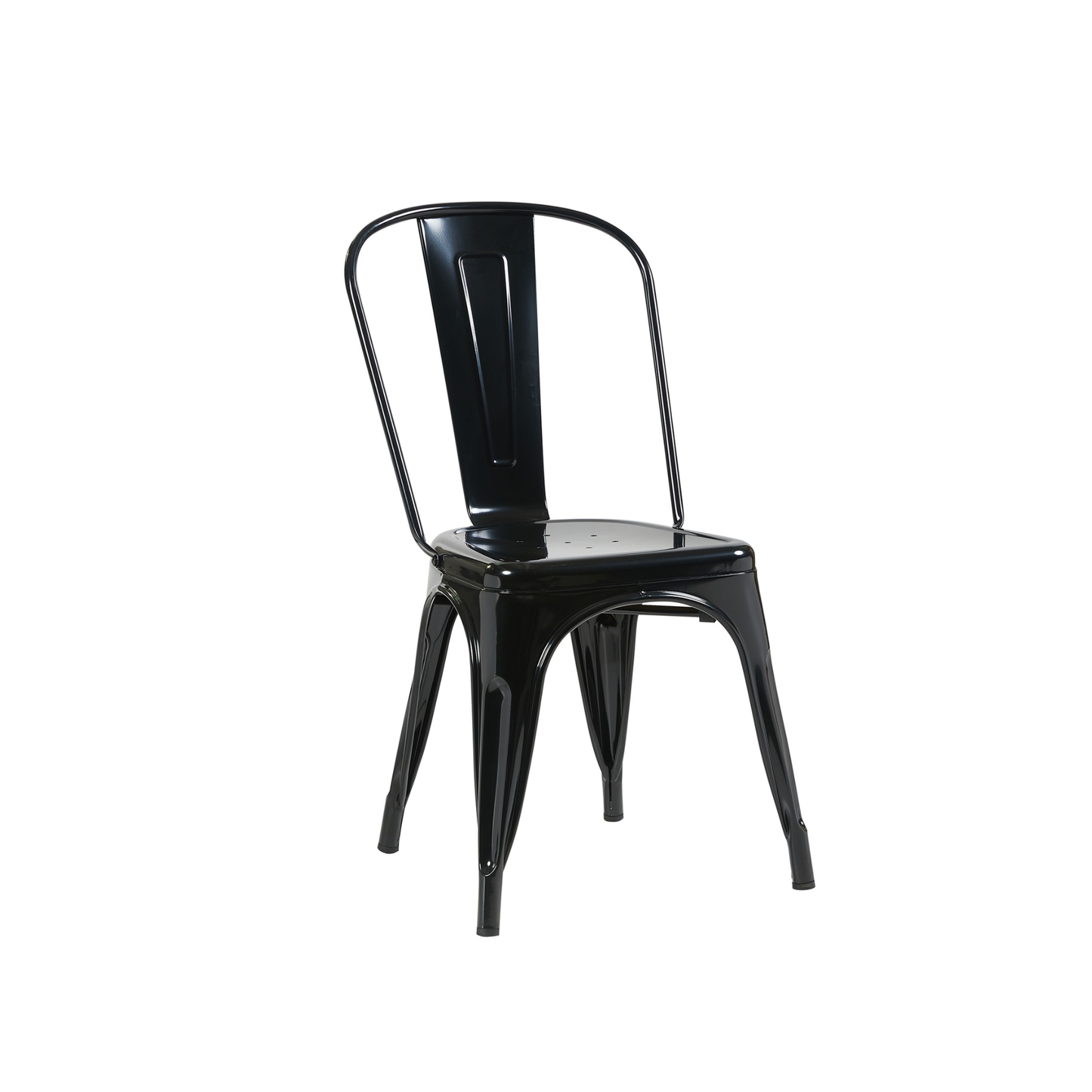 Bistro Pack of 4 Black Metal Chairs
