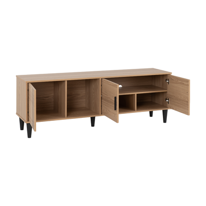 Tessa TV Cabinet - Natural Oak Effect - Composite & MDF